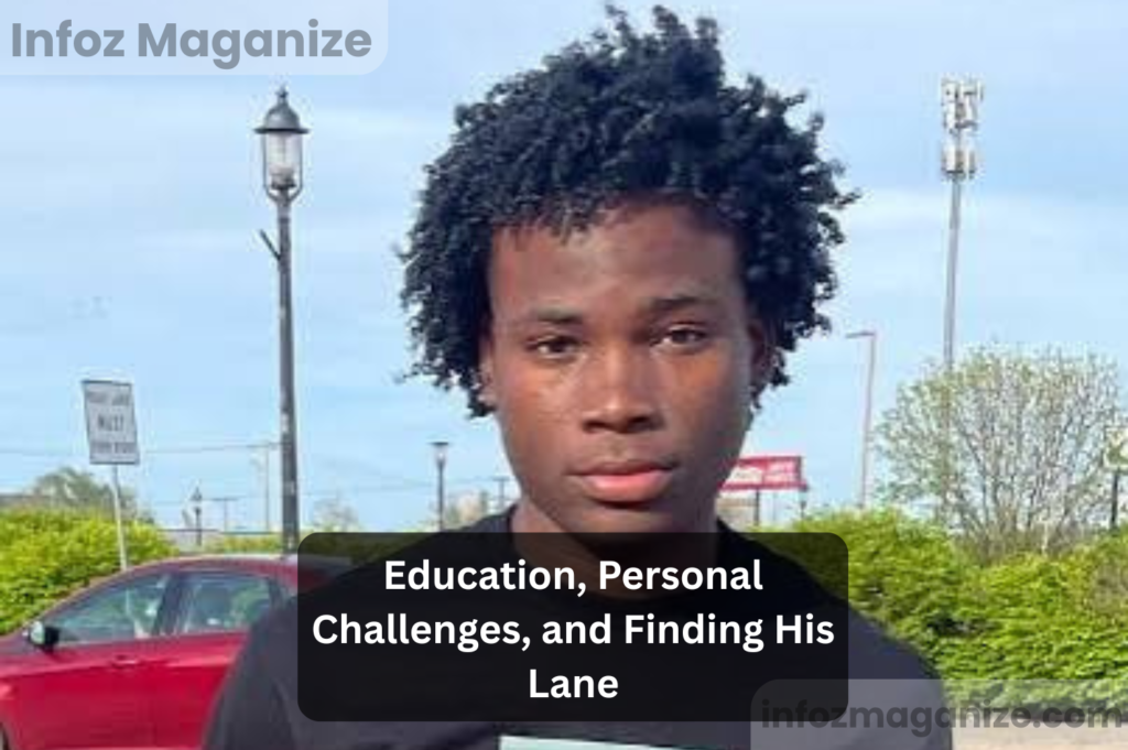 Education, Personal Challenges, and Finding His Lane