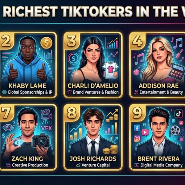 Top 10 Richest TikTokers in the World